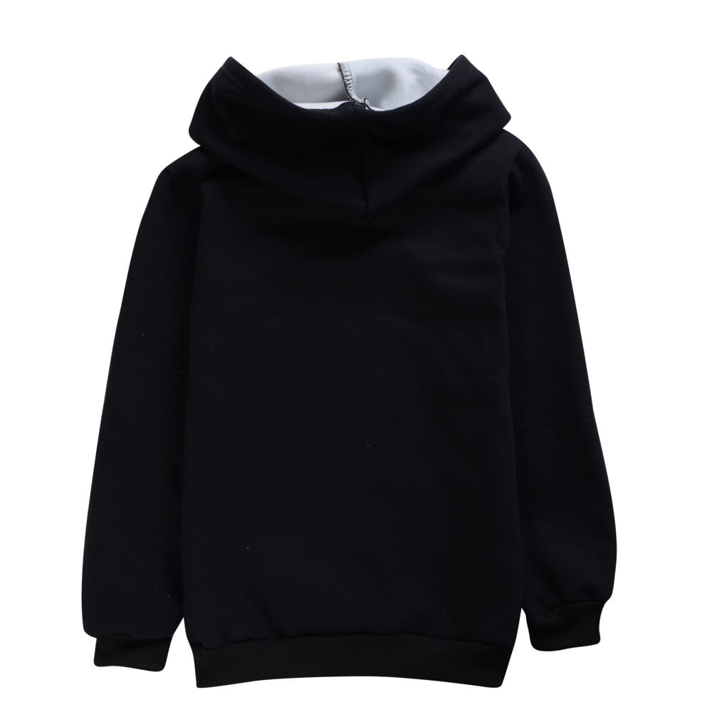 Girls' hoodie APHMAU children's autumn and winter thick fleece hooded sweatshirt double-layer thick non inverted fleece hooded sweatshirt suitable for 5-13 years old