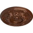 thumbnail image 3 of Ekena Millwork 19"OD x 1 1/2"P Granada Ceiling Medallion (Fits Canopies up to 7 1/8"), Hand-Painted Copper Penny, 3 of 7