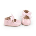 thumbnail image 6 of Yoyauz Baby Girl Mary Jane Shoes Anti Slip Rubber Sole Ballet Slippers Princess Dress Wedding Shoes Newborn Kids Shoes Toddler Shoes（0-12 Month）, 6 of 11