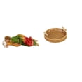 thumbnail image 1 of Escultura De Resina De José Durmiendo, Figura Decorativa De Escritorio Para Estante De Mesa, Oficina, Coche, Combinada Con Cesta De Frutas Tejida, Cuenco Para Aperitivos Y Plato De Pan., 1 of 8