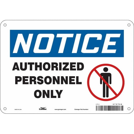 

Condor Safety Sign 7 in x 10 in Aluminum 472T88 472T88 ZO-G5538169