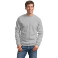 thumbnail image 3 of Hanes Mens Perfect Fleece Crewneck Sweatshirt, XL, Light Steel, 3 of 5