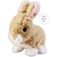 thumbnail image 5 of 3pcs Playful Bunny Hops Around Makes Sounds Wiggles Ears and Nose Cute Interactive Rabbit Kids Soft Cuddly Electronic Pet Battery Toy Animal Great Gift for Children Boy Toddler Easter Girl, 7", 5 of 9