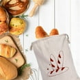 thumbnail image 4 of sunsanly Drawstring Bread Bag Reusable Linen Bread Storage Bag Homemade Loaf Bread Container Unbleached Food Dry Fruits Bag Kitchen Gadgets, 4 of 8