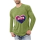 thumbnail image 1 of Blusas y camisas de manga larga con cuello redondo para hombre, deportivas, fitness, hogar, pijamas navideños estampados, camiseta de manga larga con cuello redondo, blusa de poliéster para hombre, 1 of 3