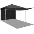 thumbnail image 3 of Hassch 10x10ft Pop Up Canopy Tent with 2 Sidewalls, Portable Shelter Gazebo with Carry Bag for Outdoor, Patio, Backyard, Gray, 3 of 10