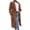 Khaki, variant on Baberdicy Woolen Coat Women's Faux Wool Coat Blouse Thin Coat Trench Long Jacket Ladies Slim Long Belt Elegant Overcoat Outwear Wool Coats for Women Blue 1