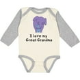 thumbnail image 3 of Inktastic I Love My Great Grandma Elephant Boys Long Sleeve Baby Bodysuit, 3 of 5