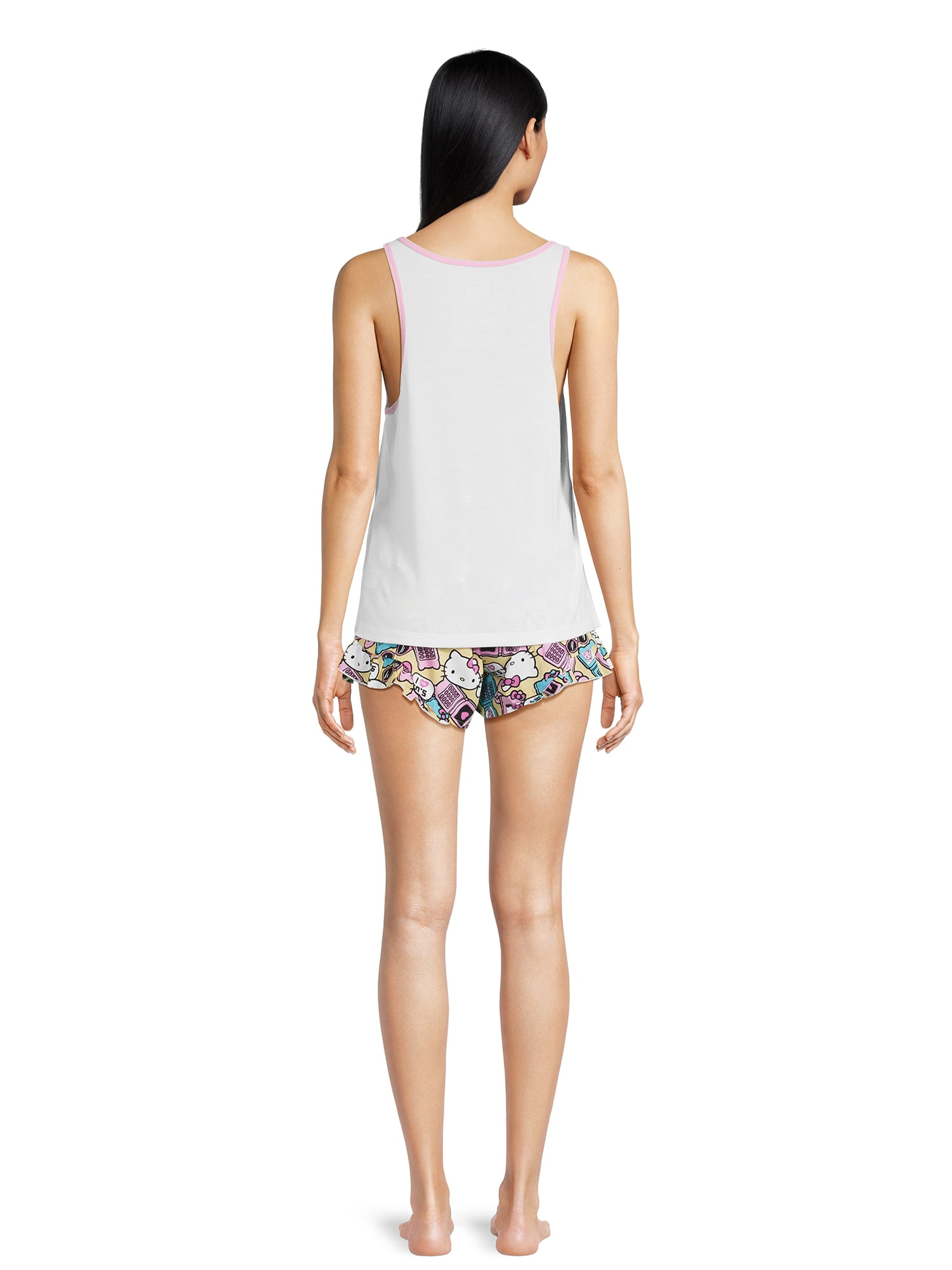 Hello Kitty Women's Tank Top and Shorts Pajama Set, 2-Piece, Sizes XS-3X