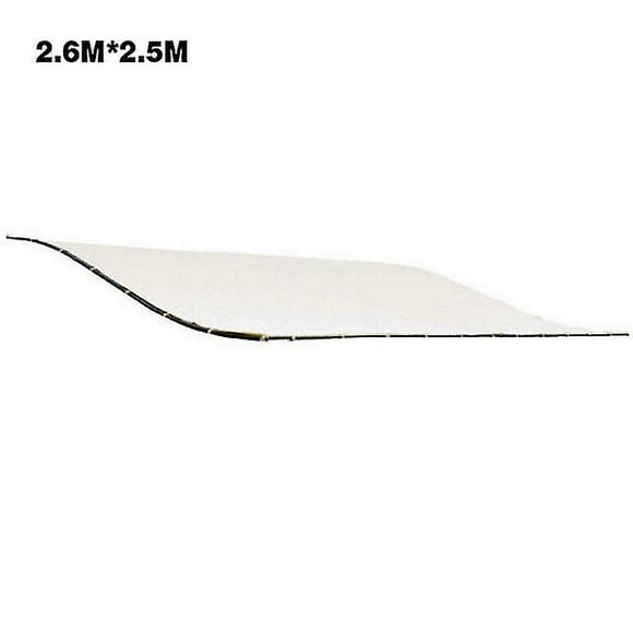 nipocaio 2.6x2.5m 300d Canvas Waterproof Tent Roof Awning Top Cover Awning Sunshade Sun Shade Sail For Outdoor Garden Beach Camping Patio