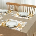 thumbnail image 3 of Pioneer Flower Floral Print Pattern Summer Placemats Table Placemats Set Of 4-Linen Kitchen Washable Placemats Table Mats 12x18 Inch Non-Slip Heat Resistant, 3 of 5