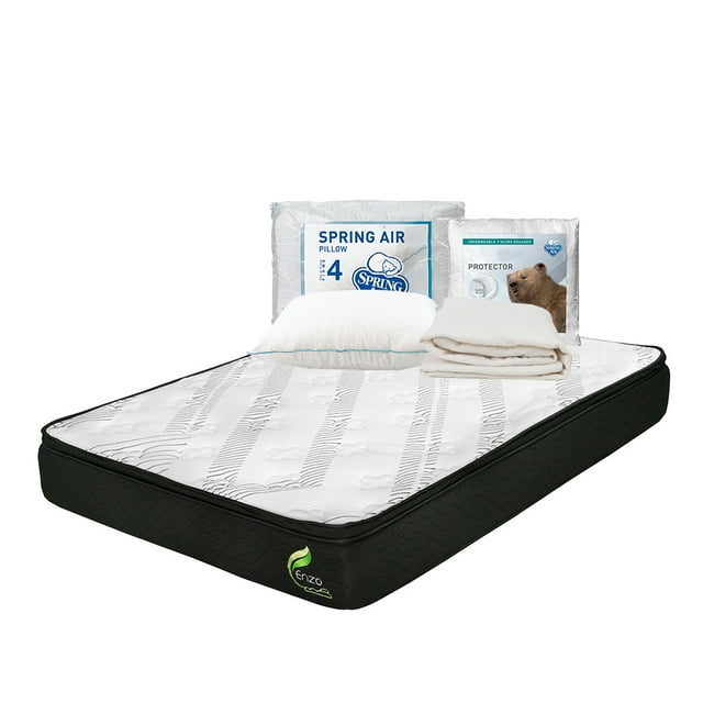 Colchón King Size Restonic Enzo + Almohada + Protector de Colchón