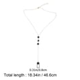 thumbnail image 3 of MasteelfCA 1 Pce Collier Pendentif en Pierre Volcanique Collier Créatif pour Fille Décoration de Vêtements, 3 of 7