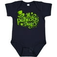 thumbnail image 3 of Inktastic St. Patrick's Day Hand Lettering with Green Top Hat Boys or Girls Baby Bodysuit, 3 of 5