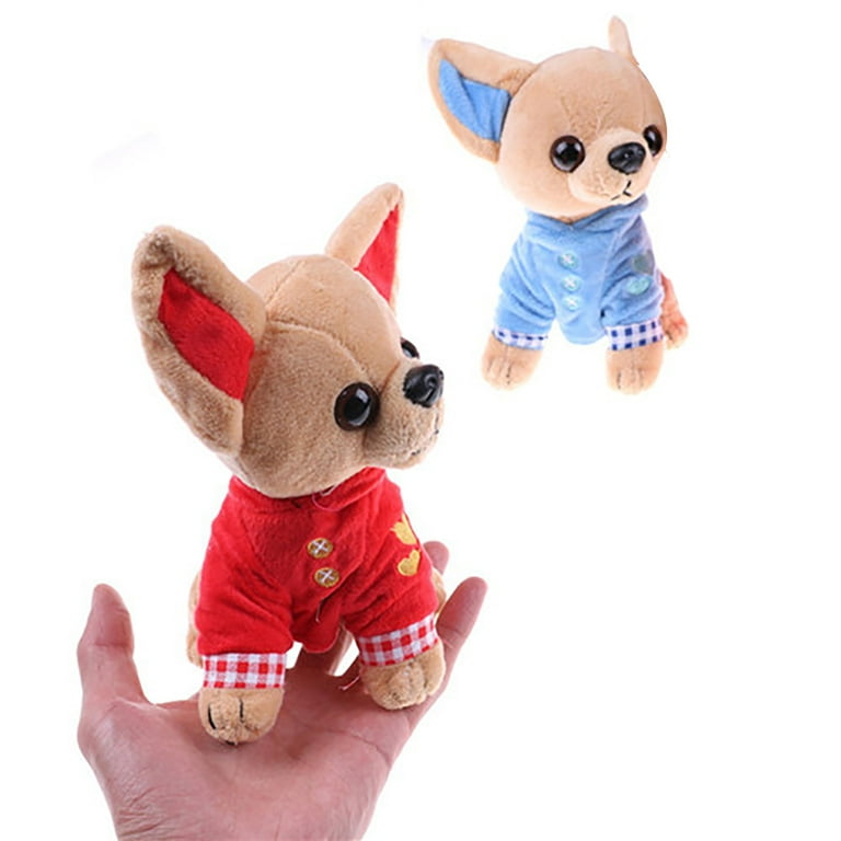ZHONGXIN MADE Simulation Chihuahua Dog Stuffed Animal - 10 inch Cute  Chihuahua Dog Plush Toy, Lovely Dog Plush Toy Model as Gift Toy Gift  Collection
