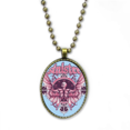 thumbnail image 1 of Graffiti Street l Angle Clock Pattern Necklace Vintage Chain Bead Pendant Jewelry Collection, 1 of 3