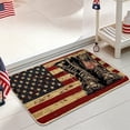 thumbnail image 6 of 4th of July Patriotic Welcome Doormat Retro American Flag Stars Stripes Door Mat Indoor Outdoor Home Kitchen Decoration,23.62x15.75 Inch, 6 of 6