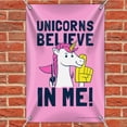 thumbnail image 2 of Unicorns Believe in Me Funny Humor Home Business Office Sign, 2 of 4