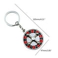 thumbnail image 3 of Wheel Keychain Alloy Keychain Round Roulette Keyring Unique Interactive Key Holder Jewelry Gift, 3 of 8