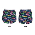 thumbnail image 5 of Lsque Colorful Carp Streamer 1 Printed Women's Running Shorts with Liner Pockets,Elastic Quick Dry Workout Athletic Gym Yoga Shorts,Womens High Waist Shorts-Large, 5 of 9
