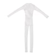 thumbnail image 1 of Ropa 1/6 Sunnimix Conjunto de Ropa Ajustada de Manga Larga para Mujer PU Blanco, 1 of 8