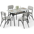 thumbnail image 1 of Modern Dining Table Set with Storage – Kitchen Table and Upholstered Chairs, Space-Saving Furniture for Breakfast Nook, Apartment, or Compact Home Decor, 1 of 10