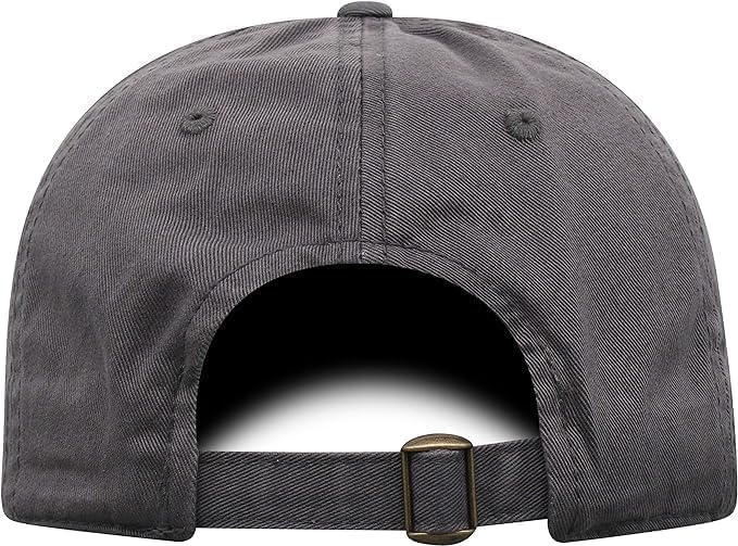 Brand New Collegiate Men's Indiana Charcoal Team Name Arch Adjustable Hat, 100% Cotton, Embroidered Logos, Official School Colors, Red