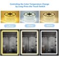 thumbnail image 2 of BAMAIA Wall Mounted Led Lighted Bathroom Mirror - Illuminated Bathroom Mirror, Touch Switch Control with Color Cemperature Transition & White/Warm White/Warm Light Color (60*80cm), 2 of 7