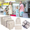 thumbnail image 2 of (2-Pack) Rinsvye Packing Cubes for Travel Under Futon Storage 7Pcs Travel Cubes Set Under The Bed Clothes Organizer Foldable Suitcase Organizer Lightweight Yarn Organizers and Storage Luggage Storag, 2 of 9