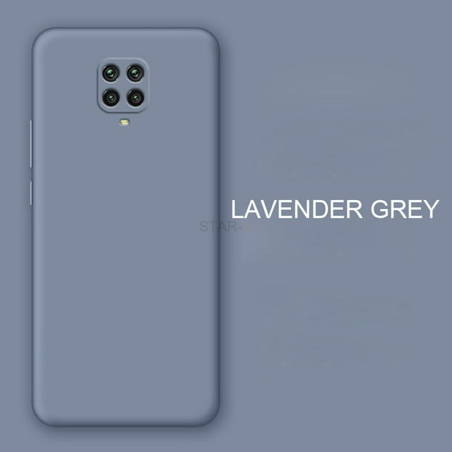 New Liquid Silicone Phone Case For Xiaomi Redmi Note 9 pro note9 9s Original Luxury Camera Protector Soft Back Cover Coque JK Lavender grey redmi note 10 pro