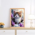 thumbnail image 3 of DIY 5D Diamond Painting Kit (for Adults) Diamond Painting "Cat, Snow Scene" - Full Diamond Crystal Rhinestone Embroidery Craft Kit, Can Be Used as Gift, Wall Decoration, 3 of 7
