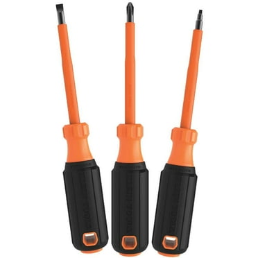 Klein Tools Screwdriver Set, 1000V Insul, 3 Pc