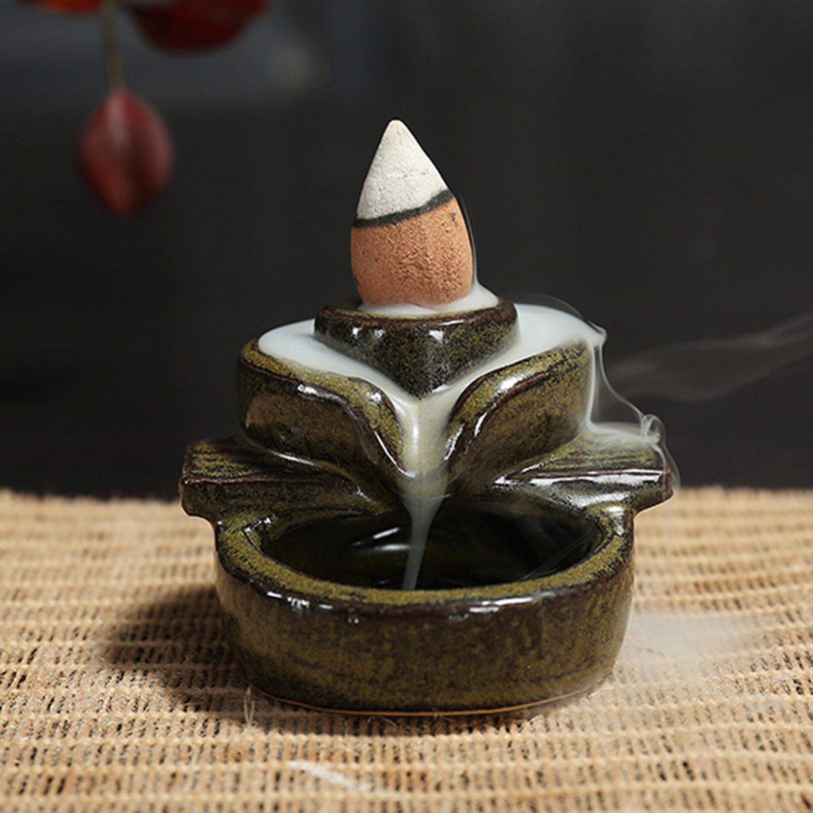 Wirlsweal Incense Burner Stable Nicelooking Decorative Waterfall