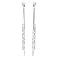 thumbnail image 1 of Pendientes largos colgantes con diseño plateado brillante, pendientes colgantes con tachuelas, joyas para niñas y mujeres, 1 of 6