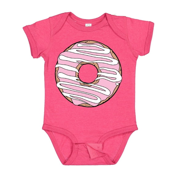 Inktastic Pink Donut, Donut Frosting, Donut Icing, Glaze Boys or Girls Baby Bodysuit