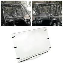 Kojem Full Windshield Front Clear Vented 3/16" Windscreen for 2015 2016 2017 2018 2019 2020 2021 Honda Pioneer 500