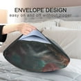 thumbnail image 4 of Yayeee Pillowcase Standard Size Set of 2 Satin Wrinkle Resistant Pillow Case, Psychedelic Forest, 4 of 7