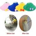 thumbnail image 3 of Adjustable Bird Parrot Cone Collar, Bird Anti-Bite Collar Recovery Collar to Help Wound Heal (XS, Blue), 3 of 5