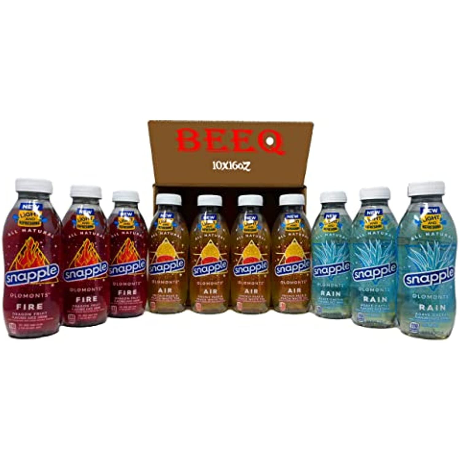 Beeq Box Snapple Juice Drink Variety Pack, Snapple Elements Fire