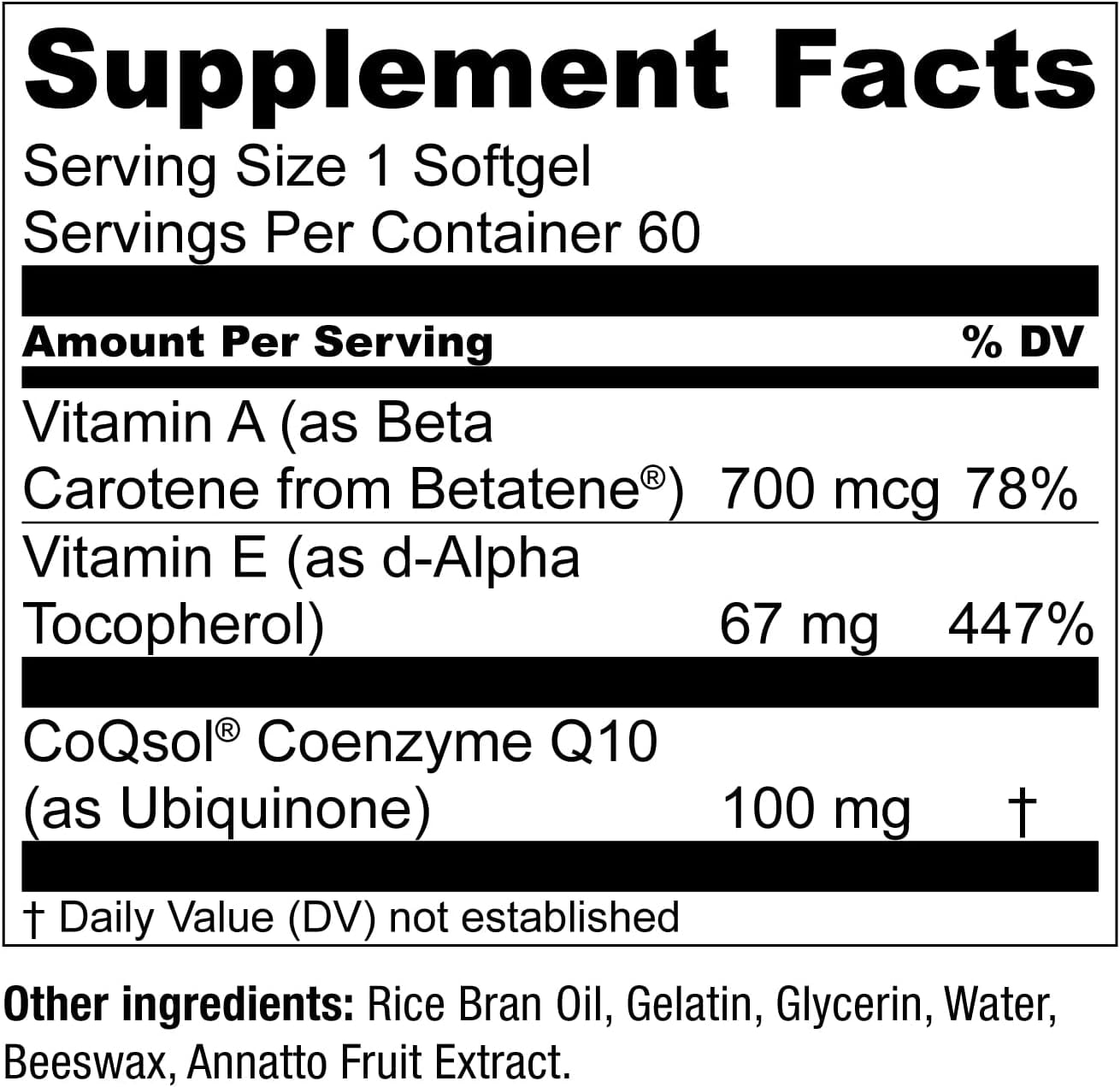 CoQWell - CoQ10 Heart, Brain, and Vascular Health Support, High-Quality Coenzyme Q10 Ubiquinone - 60 Softgels - 60 Day Supply