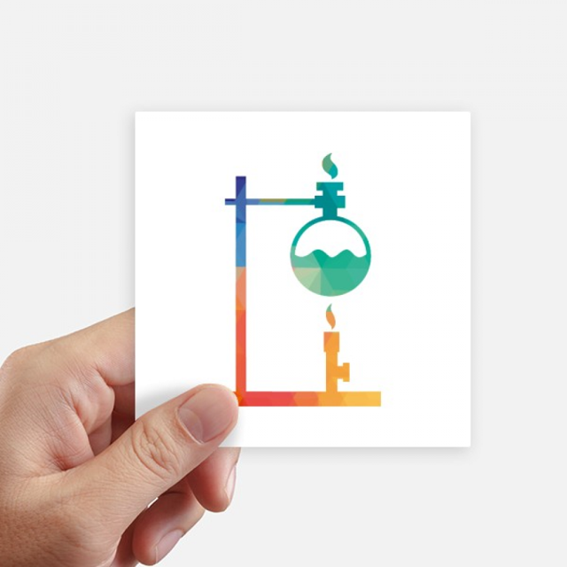 Heated Round Bottomed Flask Chestry Sticker Square Waterproof Stickers Wallpaper Car Decal