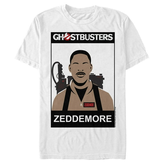 Men's Ghostbusters Zeddemore 2D Cell Shade  Graphic Tee White X Large