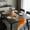thumbnail image 2 of Orange Grey Ombre Table Runner 36 Inches Long, Modern Geometric Abstract Aesthetics Cream Kitchen Coffee Dining Table Decoration for Home Party Birthday Wedding Home Decor 13x36 Inches, 2 of 8