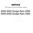 thumbnail image 2 of CMX Front Rear Disc Brake Rotors Kit for Car 2000-2002 Dodge Ram 2500 3500 K8-101173, 2 of 8
