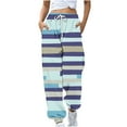 thumbnail image 2 of 2025, Women's Loose Casual Printed Pocket Drawstring Trousers, 2 of 5