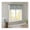 Seafoam White Polyester, variant on Fretwork Print Grommet Top Window Valance Beige/ 50x18"