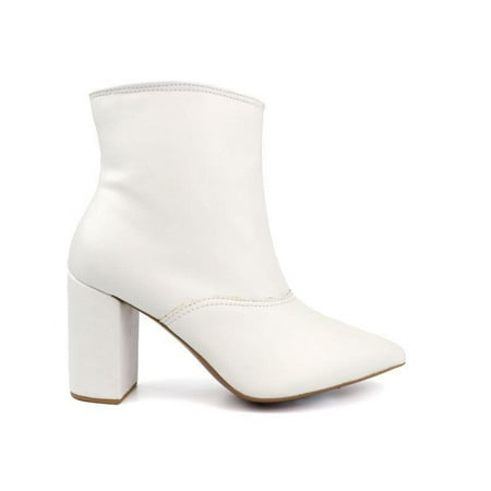 

Pointed Toe Bootie with a Block Heel