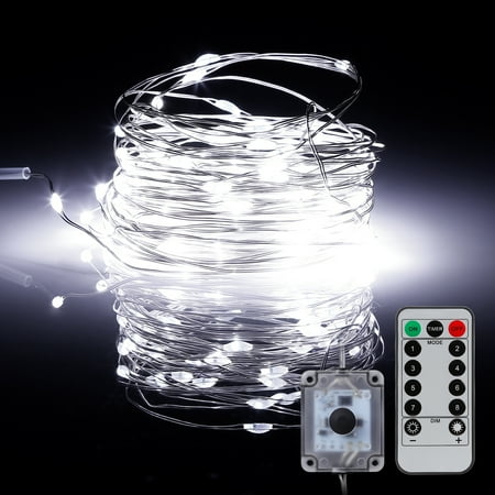 33ft 100 LEDs Outdoor String Lights Waterproof Daylight Copper Wire Fairy Light for Bedroom Wedding Garden Patio 33ft 100 LEDs Outdoor String Lights Waterproof Daylight Copper Wire Fairy Light for Bedroom Wedding Garden Patio