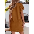 thumbnail image 5 of Vestido EVALESS, verano 2025, moda, manga corta, talla grande, 5 of 5