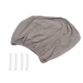 thumbnail image 1 of Funda para silla suave elástica gris ANGGREK a prueba de polvo lavable a máquina, 1 of 8
